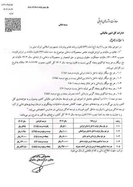 مالیات هر سیگار 57 تومان / با مالیات سیگار ورزشگاه بسازید